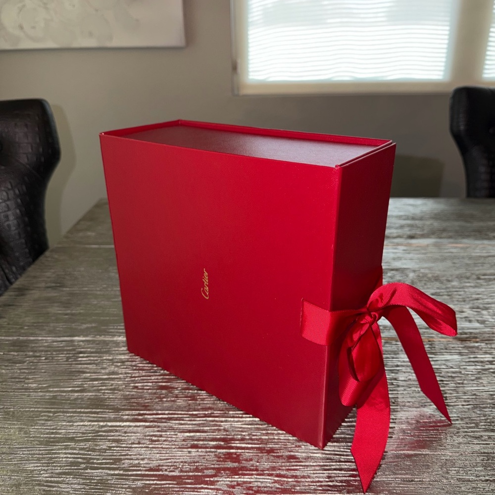 Cartier Luxurious Red Box with Ribbon